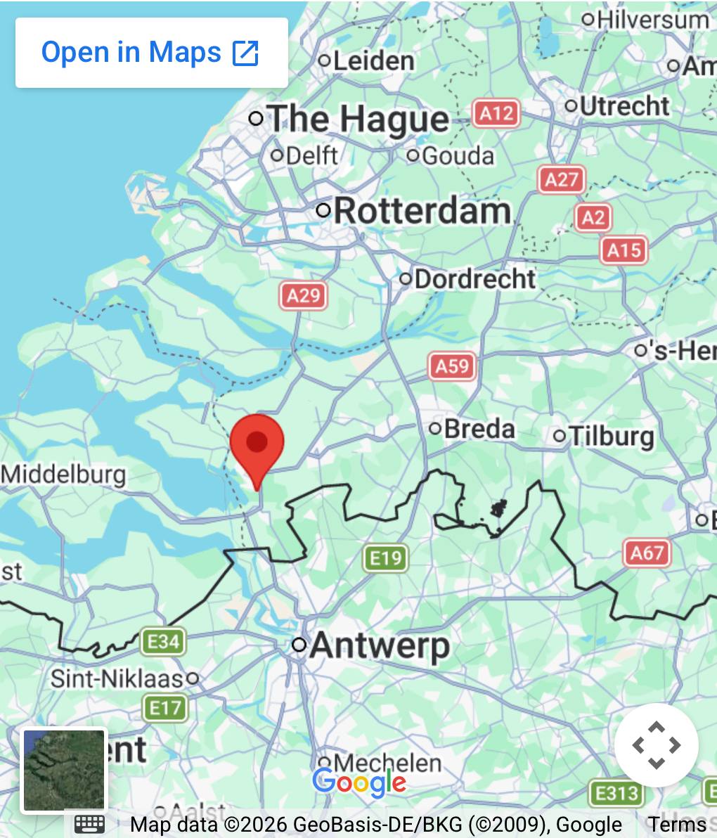 Kaart met Legal Comfort in Bergen op Zoom, Zeeland en een deel van Noord-Brabant